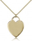 Heart Medal, Gold Filled