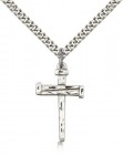 Nail Cross Pendant, Sterling Silver