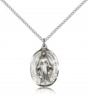 Immaculate Conception Medal, Sterling Silver