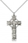 Celtic Cross Pendant, Sterling Silver