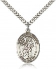 St. Peter Nolasco Medal, Sterling Silver, Large