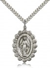 Miraculous Medal, Sterling Silver