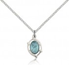 St. Christopher Medal, Sterling Silver