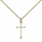 Maltese Cross Pendant, Gold Filled