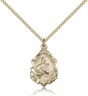 St. Gerard Medal, Gold Filled