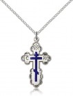St. Olga Cross Pendant, Sterling Silver