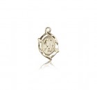 Guardian Angel Medal, 14 Karat Gold