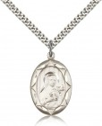 St. Theresa Medal, Sterling Silver