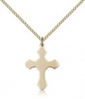 Cross Pendant, Gold Filled