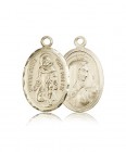 St. Peregrine Medal, 14 Karat Gold