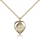 Scapular Medal, Gold Filled