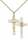 Women's 14 Karat Gold Filled St. Benedict Crucifix Pendant