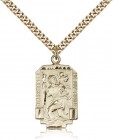 St. Christopher Medal, Gold Filled