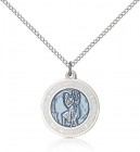 St. Christopher Medal, Sterling Silver