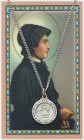 Round St. Elizabeth Ann Seton Medal and Prayer Card Set