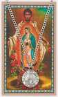 Round St. Juan Diego  Medal and Prayer Card Set