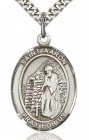 St. Aaron Medal, Sterling Silver, Large