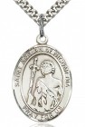 St. Adrian of Nicomedia Medal, Sterling Silver, Large