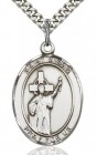 St. Aidan of Lindesfarne Medal, Sterling Silver, Large
