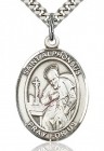 St. Alphonsus Medal, Sterling Silver, Large