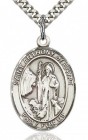 St. Anthony of Egypt Medal, Sterling Silver, Large