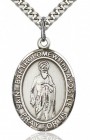 St. Bartholomew the Apostle Medal, Sterling Silver, Large