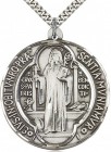 St. Benedict Medal, Sterling Silver