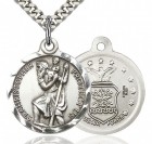 St. Christopher Air Force Medal, Sterling Silver