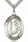St. Dominic De Guzman Medal, Sterling Silver, Large