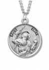 Boy's St. Elias Necklace Round Sterling Silver with Chain