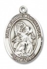 St. Gabriel the Archangel Medal, Sterling Silver, Large