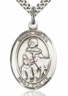 St. Giles Medal, Sterling Silver, Large