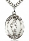 St. Gregory the Great Medal, Sterling Silver, Large