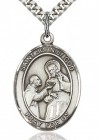 St. John of God Medal, Sterling Silver, Large