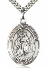 St. John the Baptist Medal, Sterling Silver, Large