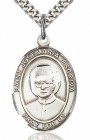 St. Josemaria Escriva Medal, Sterling Silver, Large