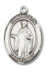 St. Justin Medal, Sterling Silver, Large