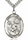 St. Kevin Medal, Sterling Silver, Large