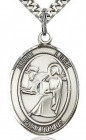 St. Luke the Apostle Medal, Sterling Silver, Large