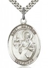 St. Matthew the Apostle Medal, Sterling Silver, Large