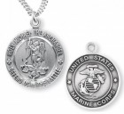 St. Michael Marine Medal Sterling Silver