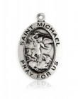 St. Michael the Archangel Medal, Sterling Silver