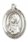 St. Monica Medal, Sterling Silver, Large