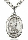 St. Pio of Pietrelcina Medal, Sterling Silver