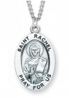 Women's St. Rachel Necklace Oval Sterling Silver with Chain Options