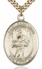 St. Sebastian Baseball Medal, Gold Plated