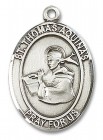 St. Thomas Aquinas Medal, Sterling Silver, Large