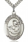 St. Thomas Aquinas Medal, Sterling Silver, Large