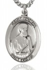St. Thomas the Apostle Medal, Sterling Silver, Large