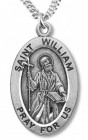 Boy's St. William Necklace Oval Sterling Silver with Chain